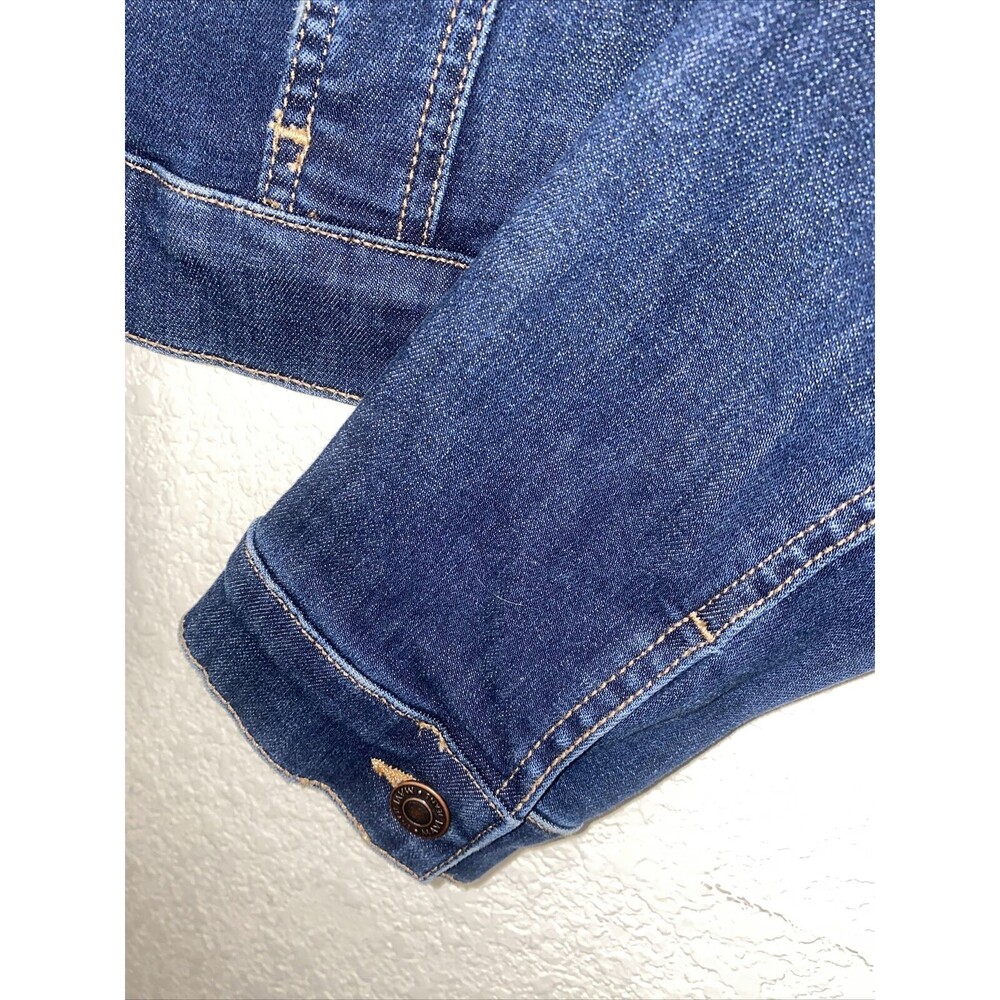new Mavi Jeans jacket denim distressed Samantha Stretchy western rock Small - Picture 7 of 10